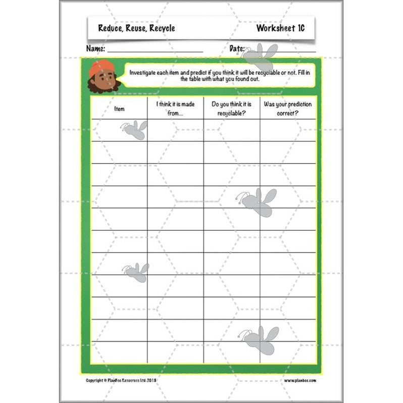 Reduce, Reuse, Recycle | Recycling KS2 ESR by PlanBee