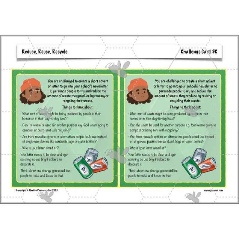 Reduce, Reuse, Recycle | Recycling KS2 ESR by PlanBee