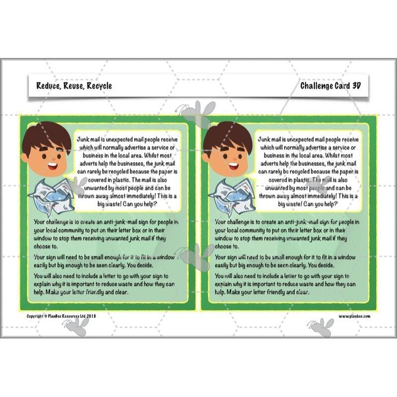 Reduce, Reuse, Recycle | Recycling KS2 ESR by PlanBee