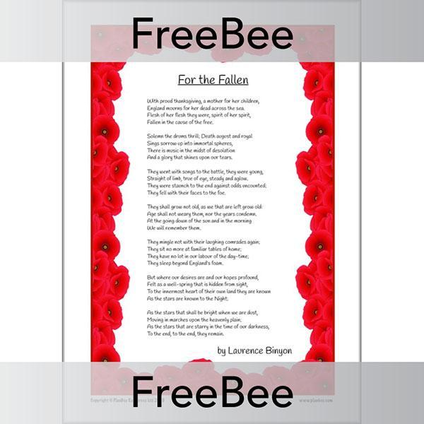 PlanBee FREE War Poetry KS2 Pack | Remembrance Day Poetry