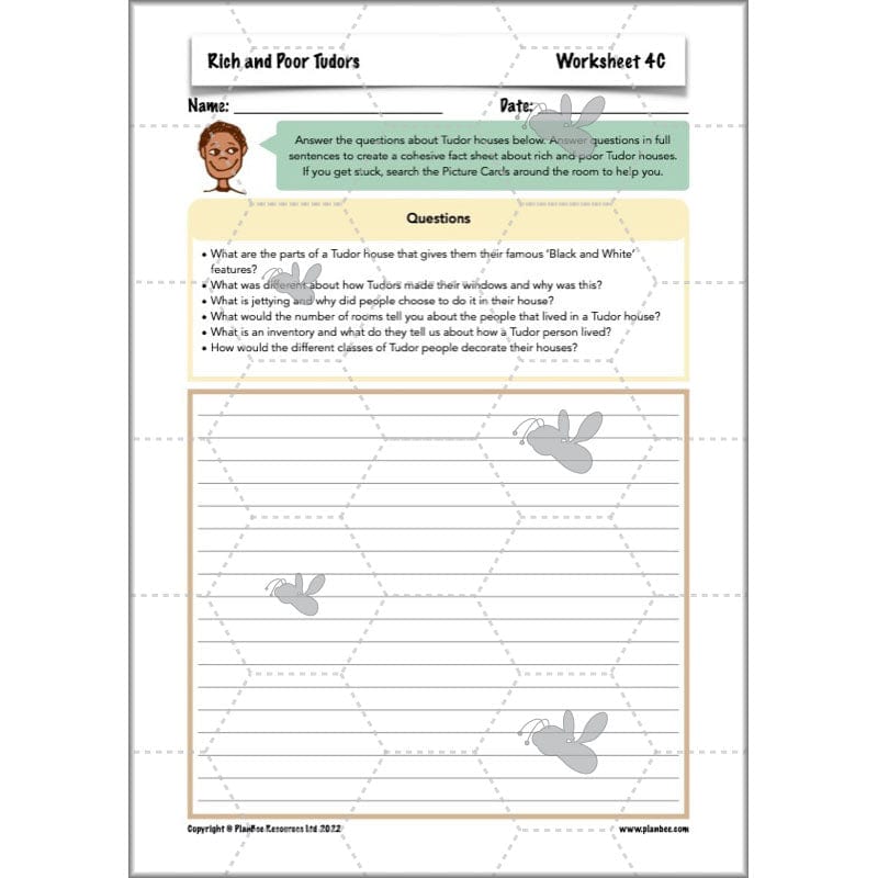 PlanBee Rich and Poor Tudors | PlanBee Tudor History Lessons for KS2