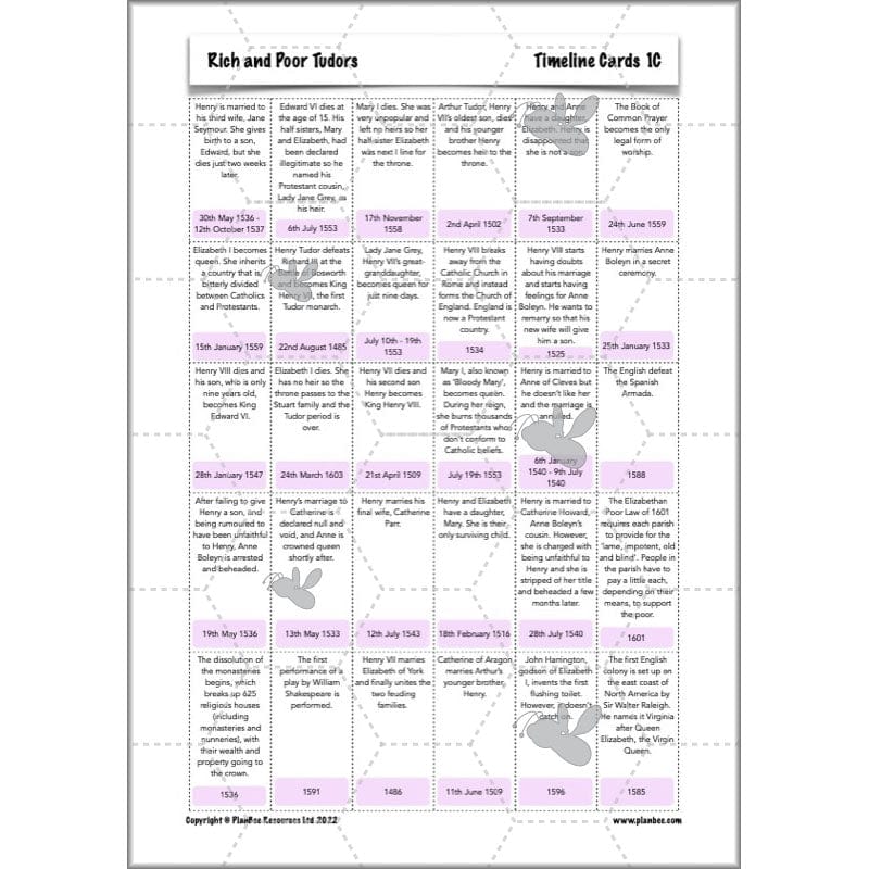 PlanBee Rich and Poor Tudors | PlanBee Tudor History Lessons for KS2