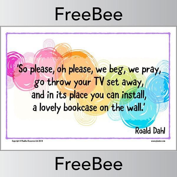PlanBee Roald Dahl Activities