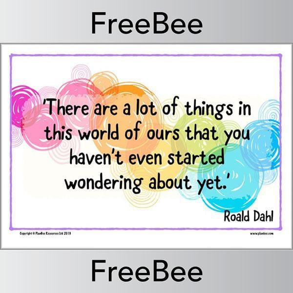 PlanBee Roald Dahl Activities