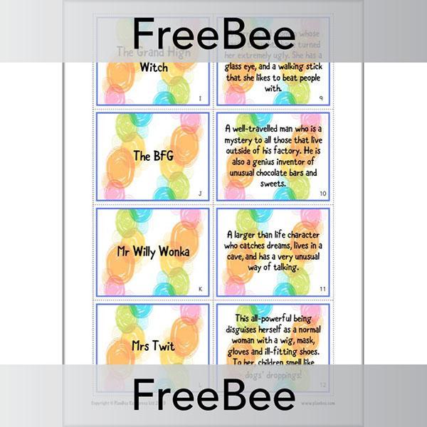 PlanBee Roald Dahl Activities