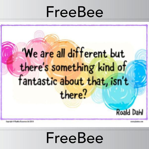 PlanBee FREE Roald Dahl Quotes Posters by PlanBee