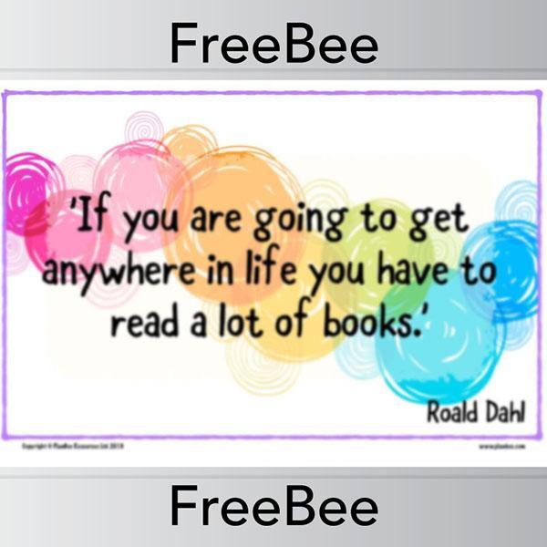 PlanBee FREE Roald Dahl Quotes Posters by PlanBee