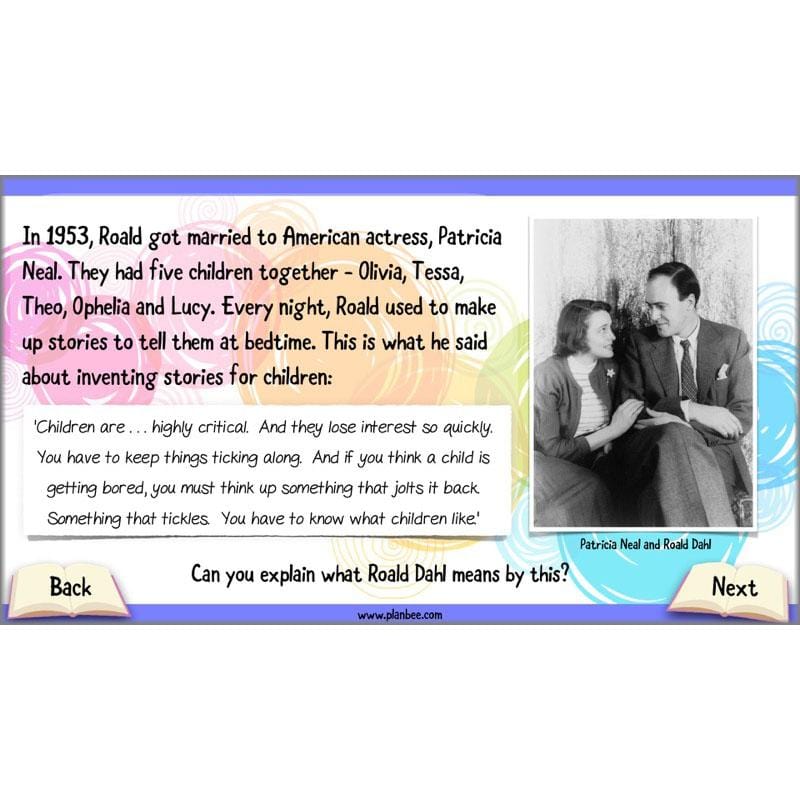 PlanBee Roald Dahl Biography KS2 | Special People Lesson Pack by PlanBee