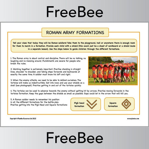 PlanBee FREE Roman Army Formations KS2 | PlanBee