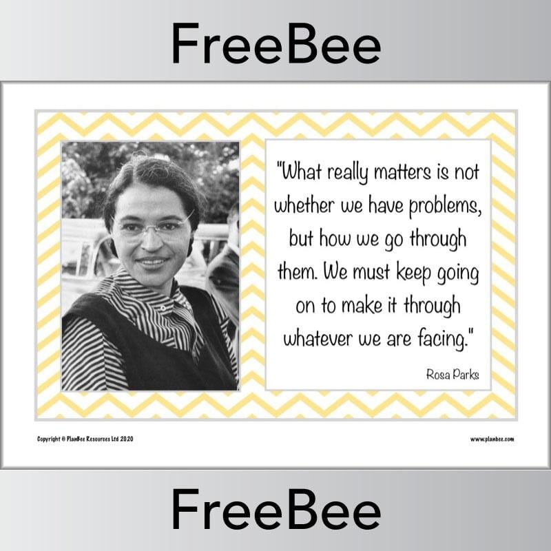 PlanBee Rosa Parks Quotes