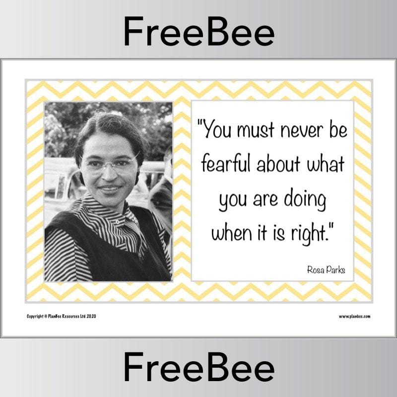 PlanBee Rosa Parks Quotes