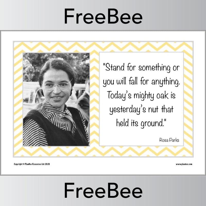 PlanBee Rosa Parks Quotes