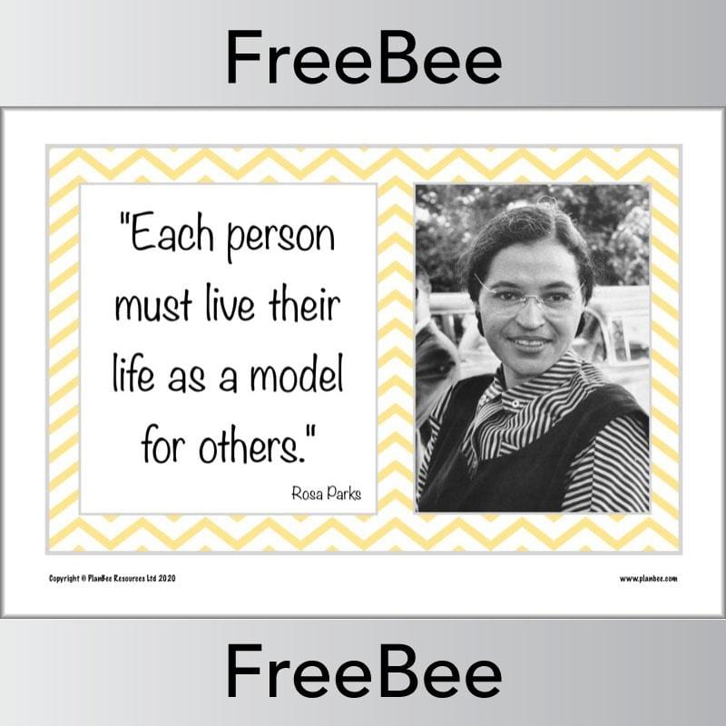 PlanBee Rosa Parks Quotes