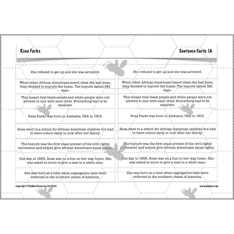 PlanBee Rosa Parks KS2 Lesson and worksheets | PlanBee				