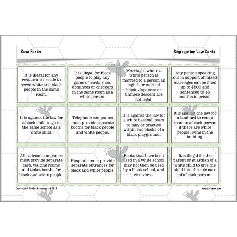 PlanBee Rosa Parks KS2 Lesson and worksheets | PlanBee				