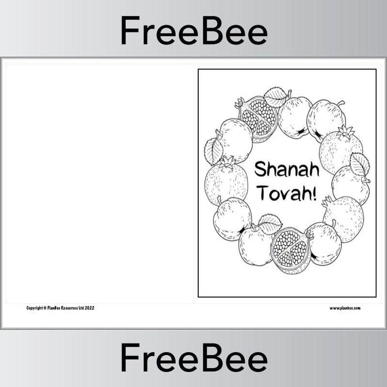 Rosh Hashanah Cards for KS1 and KS2 FREE PDF by PlanBee