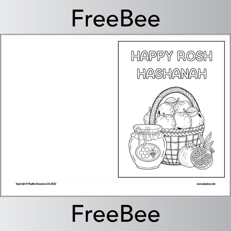 Rosh Hashanah Cards for KS1 and KS2 FREE PDF by PlanBee