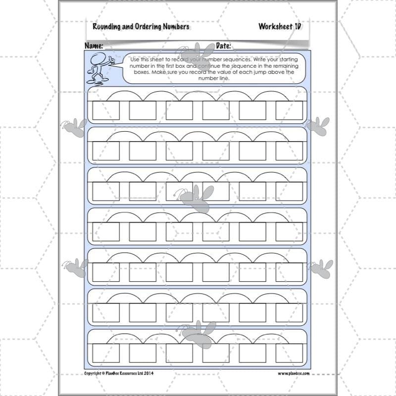 PlanBee Rounding and Ordering Numbers - Place Value: Year 4 Maths Lesson Plans