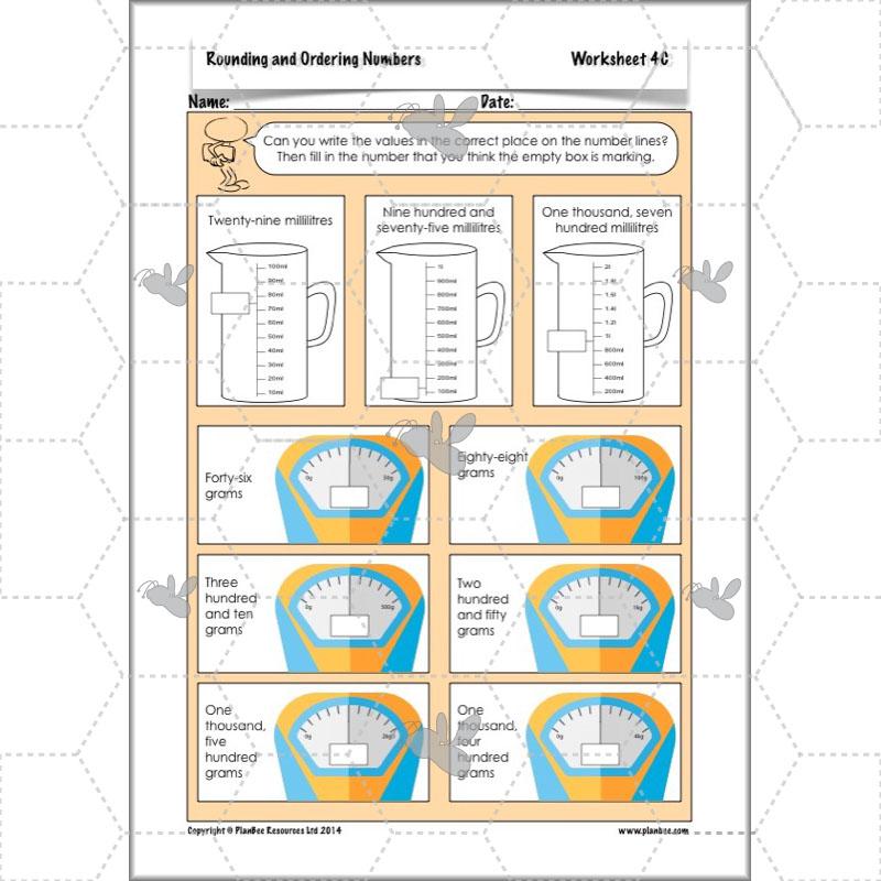 PlanBee Rounding and Ordering Numbers - Place Value: Year 4 Maths Lesson Plans