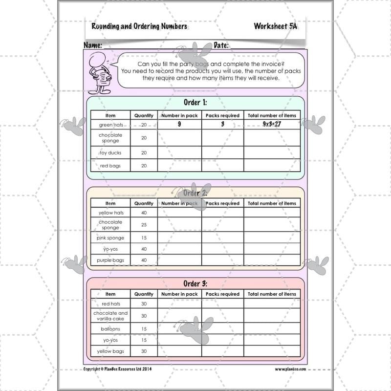 PlanBee Rounding and Ordering Numbers - Place Value: Year 4 Maths Lesson Plans