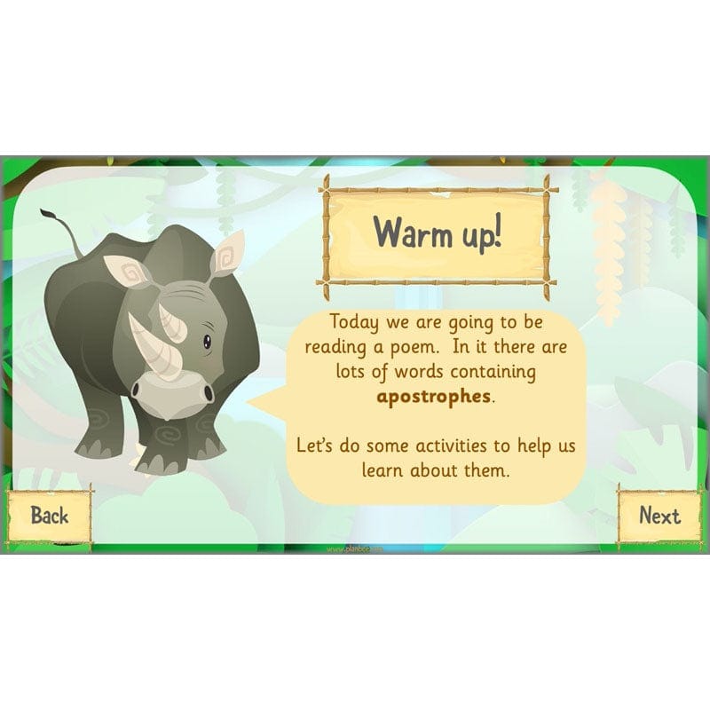 PlanBee Rumble in the Jungle Year 2 animal poetry lessons by Planbee