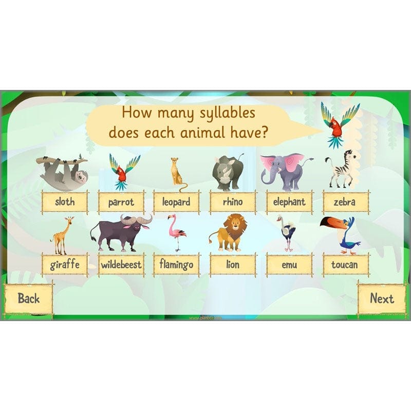 PlanBee Rumble in the Jungle Year 2 animal poetry lessons by Planbee