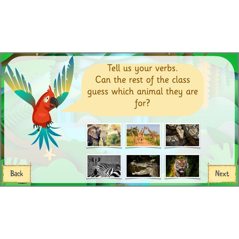 PlanBee Rumble in the Jungle Year 2 animal poetry lessons by Planbee