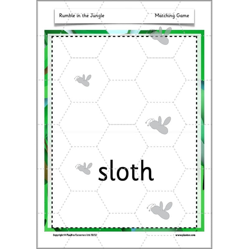 PlanBee Rumble in the Jungle Year 2 animal poetry lessons by Planbee