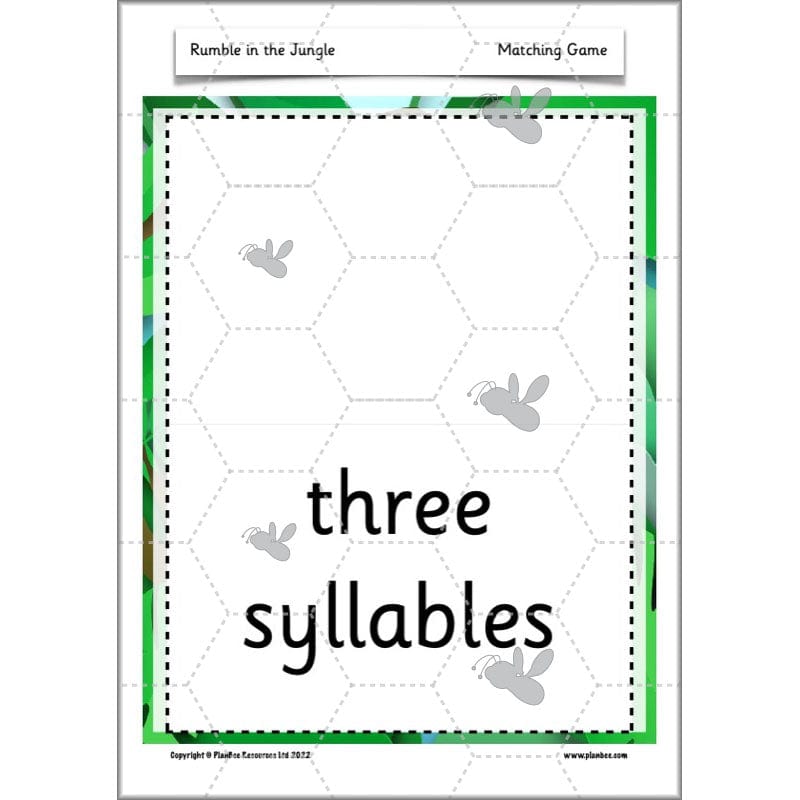 PlanBee Rumble in the Jungle Year 2 animal poetry lessons by Planbee