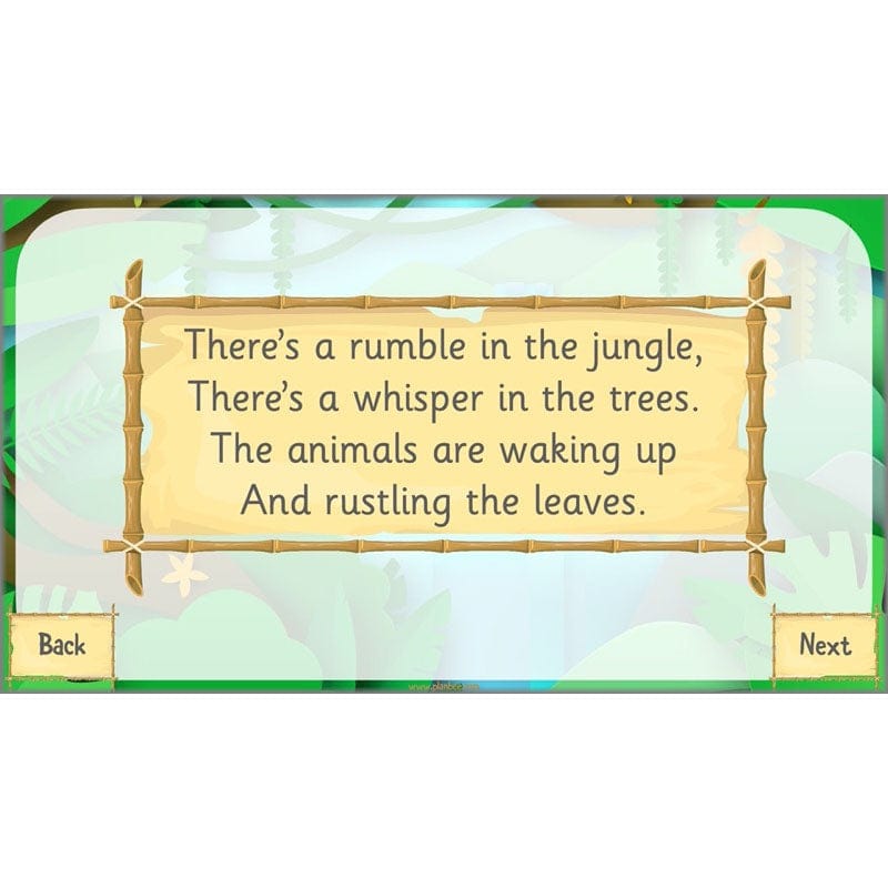 PlanBee Rumble in the Jungle Year 2 animal poetry lessons by Planbee