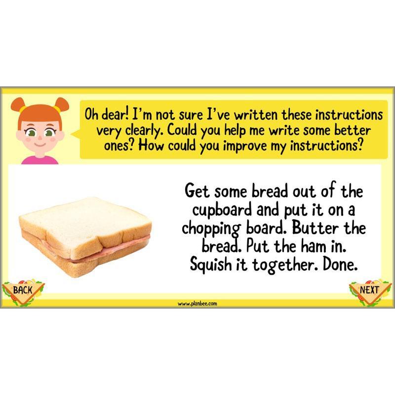 PlanBee Sandwich Snacks Year 3 DT Lesson Planning Pack