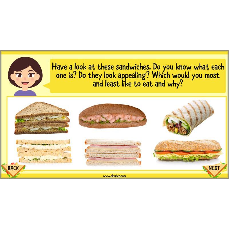 PlanBee Sandwich Snacks Year 3 DT Lesson Planning Pack