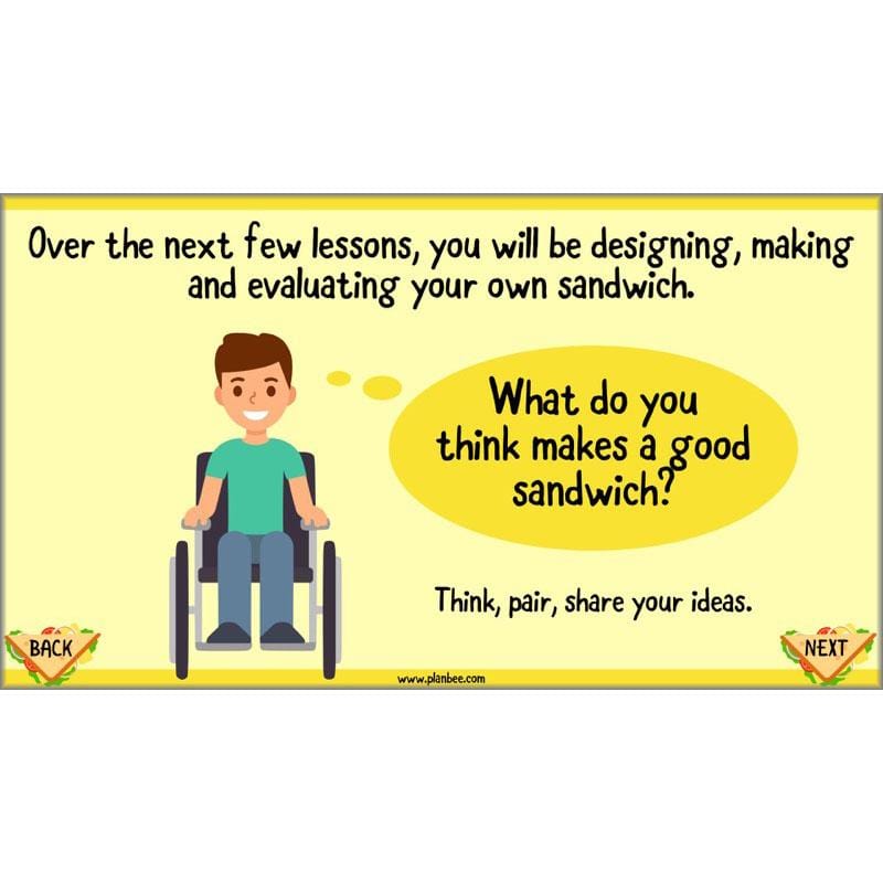 PlanBee Sandwich Snacks Year 3 DT Lesson Planning Pack