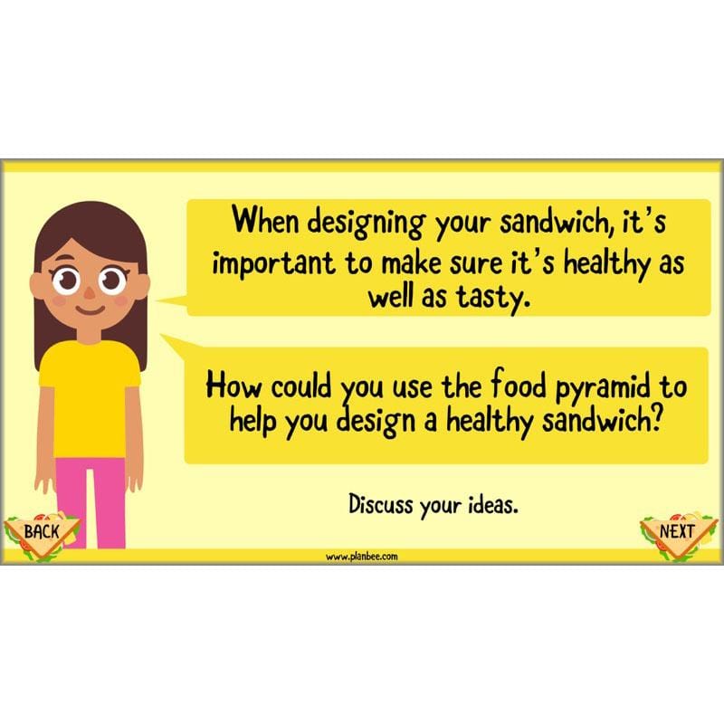 PlanBee Sandwich Snacks Year 3 DT Lesson Planning Pack