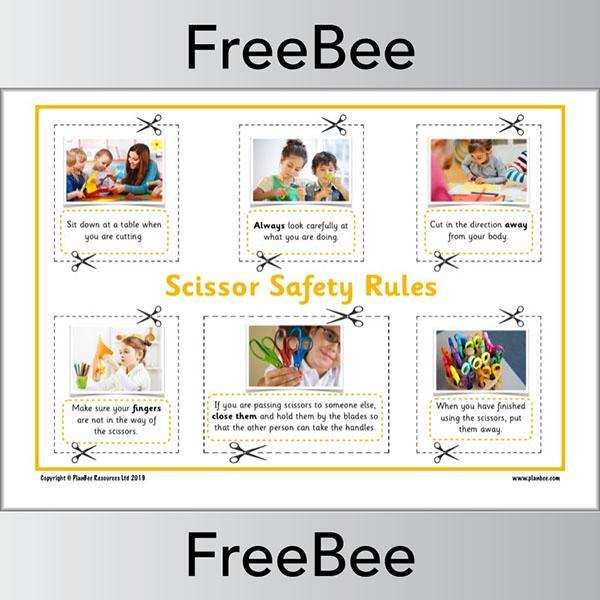 Scissor Safety Poster KS1