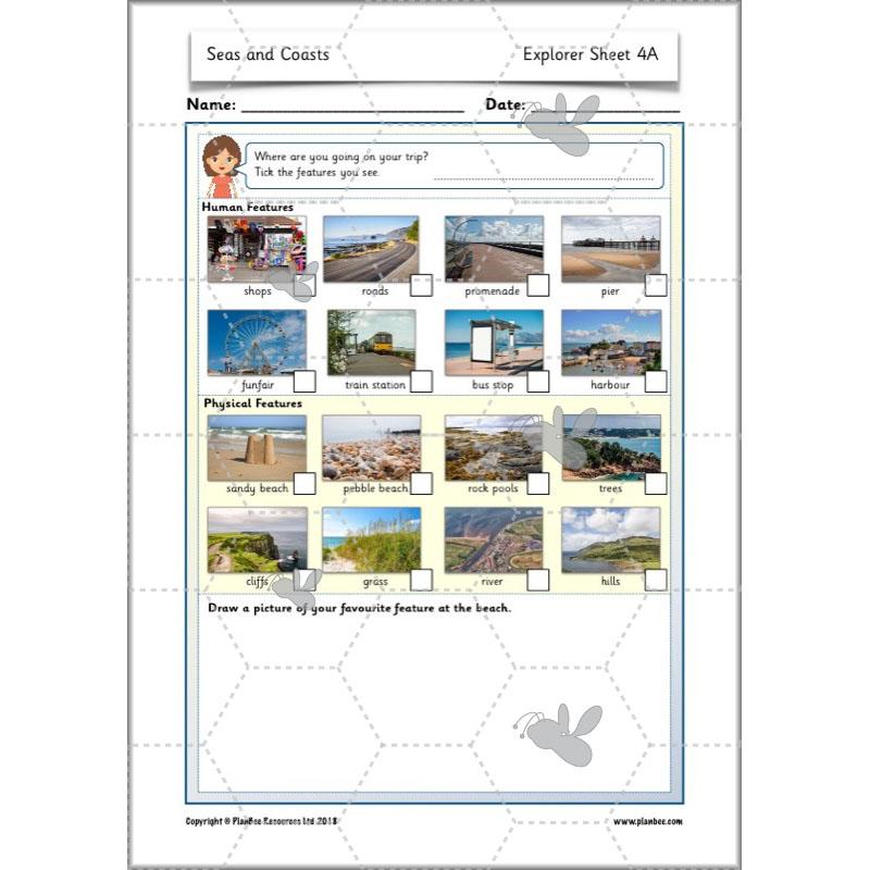 PlanBee At The Seaside KS1 Geography Lessons by PlanBee
