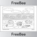 PlanBee FREE Seaside Colouring Pages by PlanBee