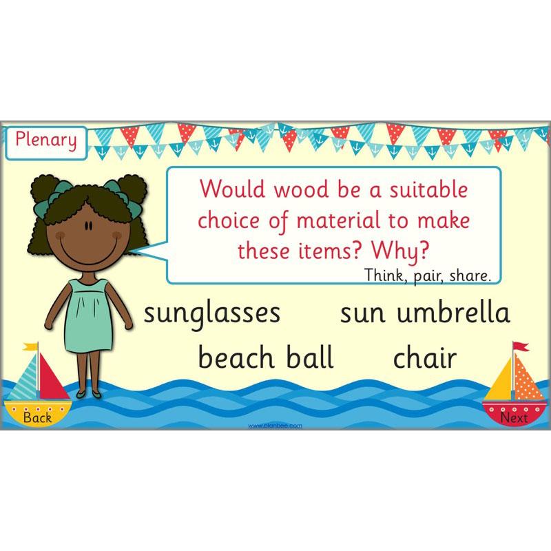 PlanBee Year 1 Science Materials and their Properties by PlanBee