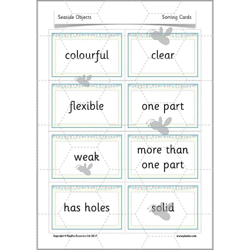 PlanBee Year 1 Science Materials and their Properties by PlanBee