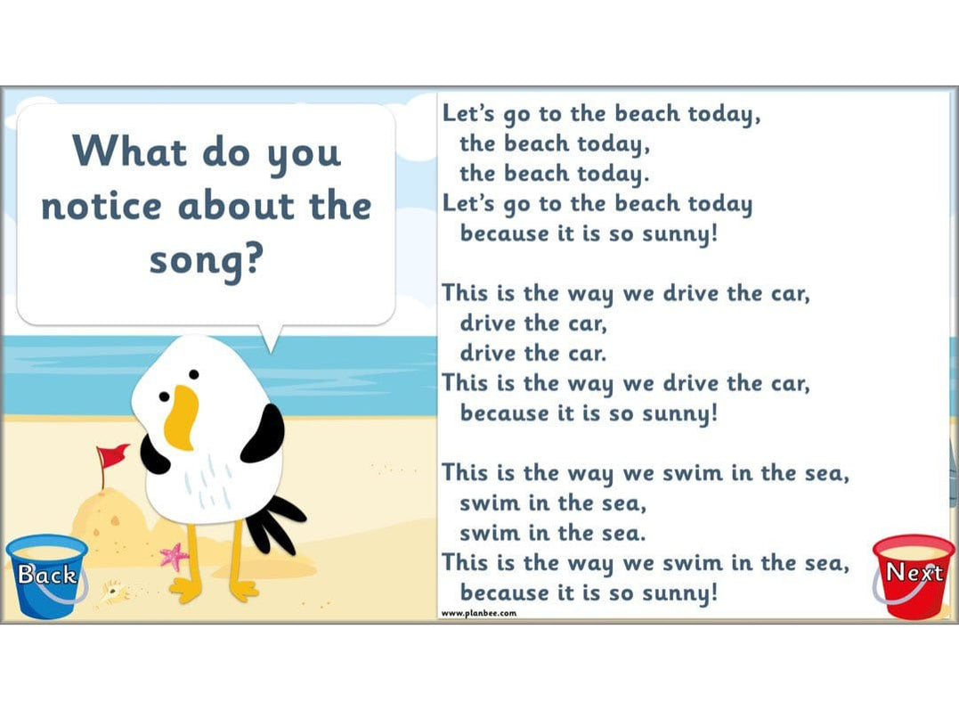 Seaside Poetry KS1 Year 1/2 English Lessons PlanBee