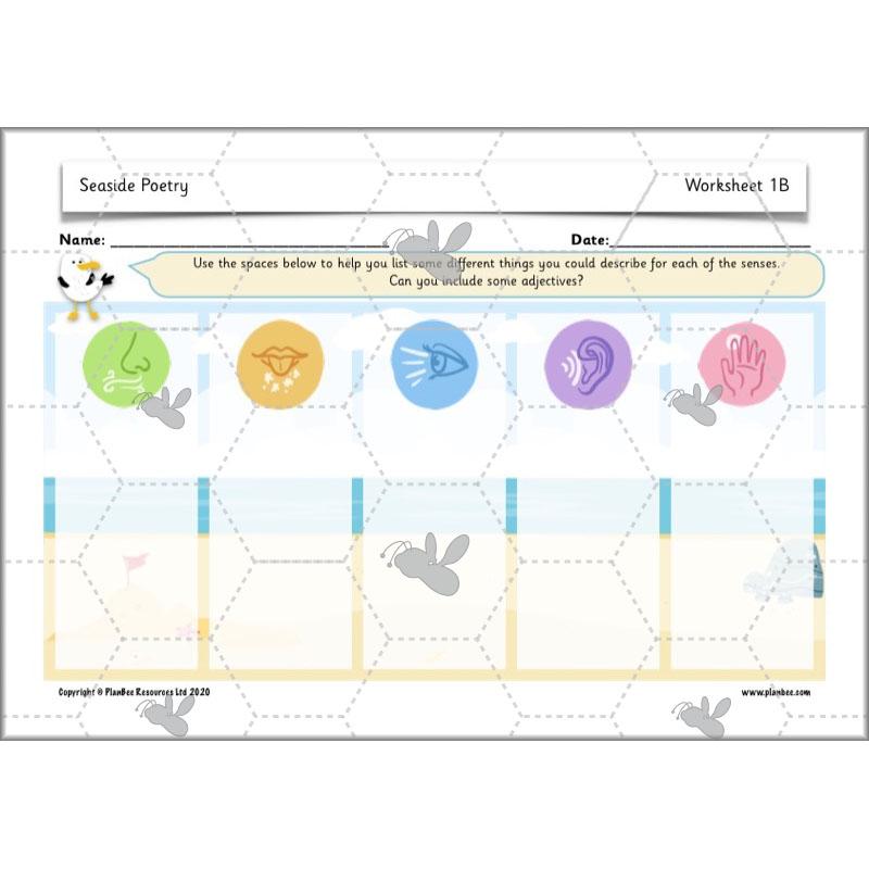PlanBee Seaside Poetry KS1 | Year 1/2 English Lessons | PlanBee