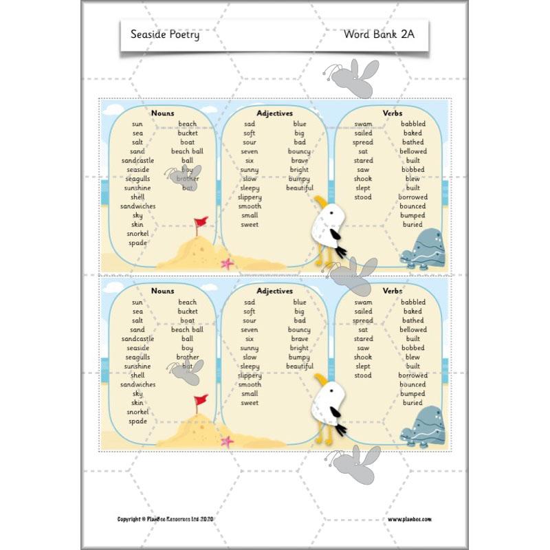 PlanBee Seaside Poetry KS1 | Year 1/2 English Lessons | PlanBee