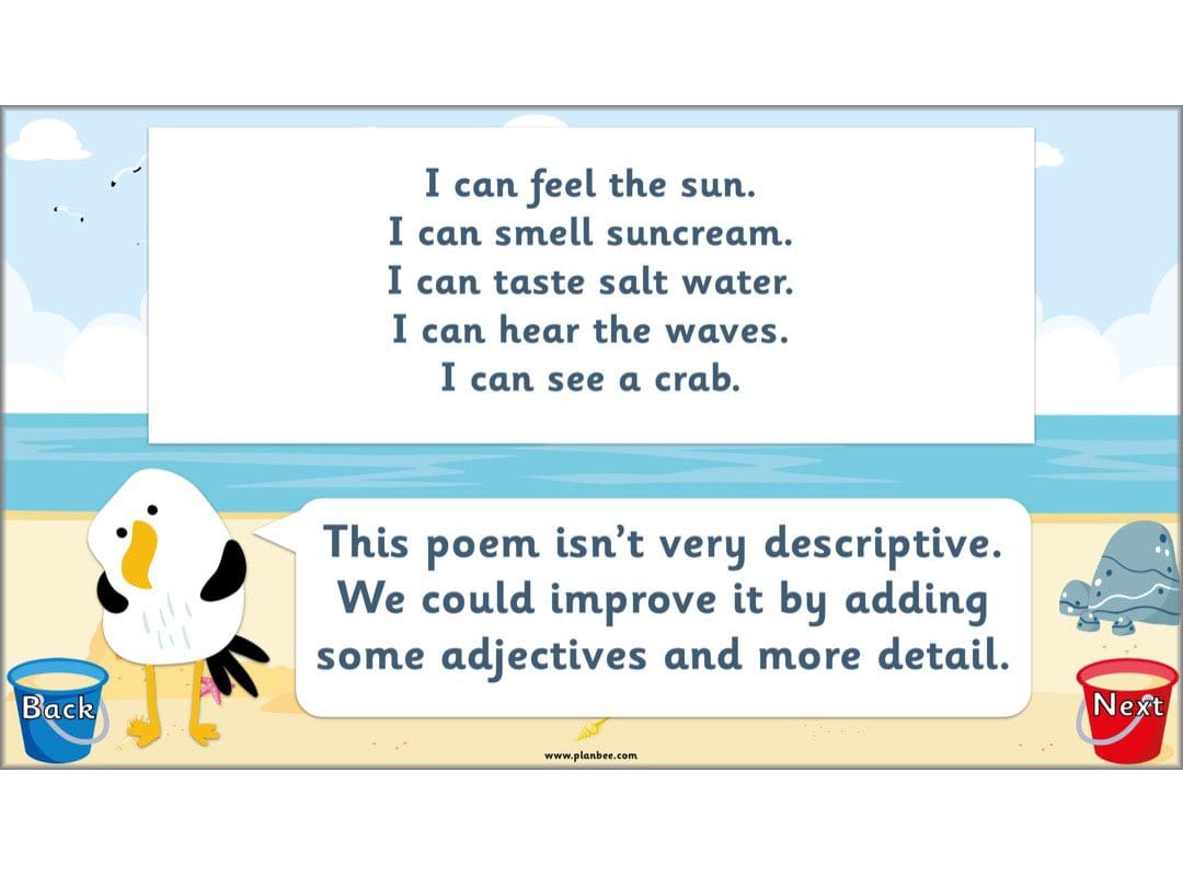 PlanBee Seaside Poetry KS1 | Year 1/2 English Lessons | PlanBee