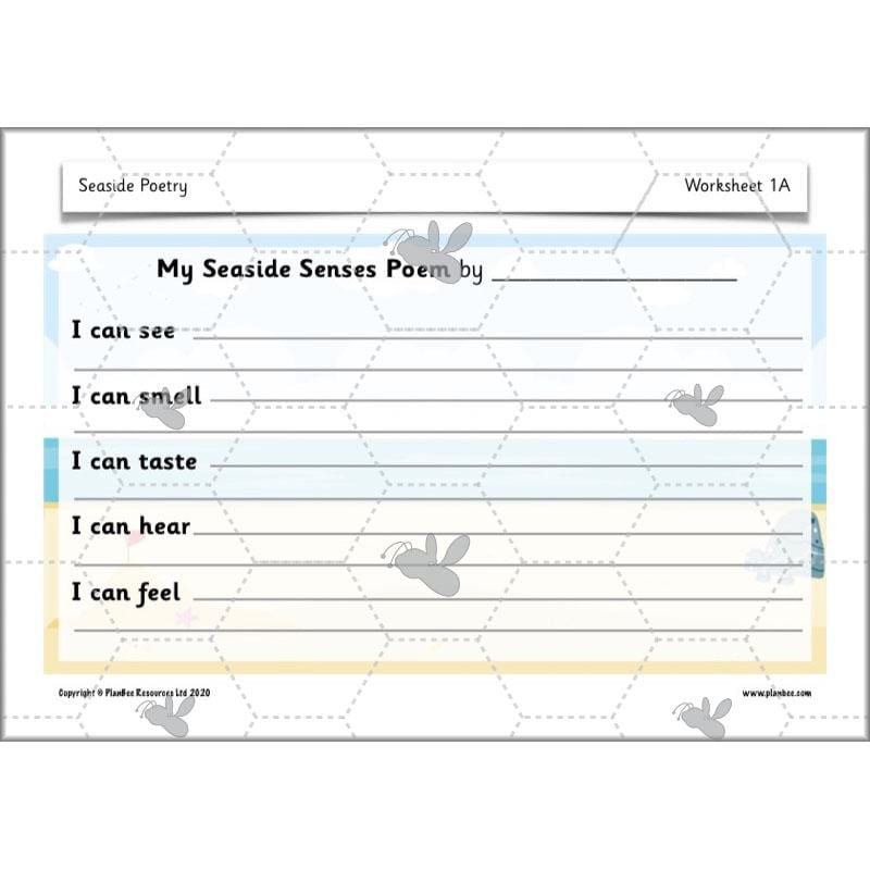 PlanBee Seaside Poetry KS1 | Year 1/2 English Lessons | PlanBee