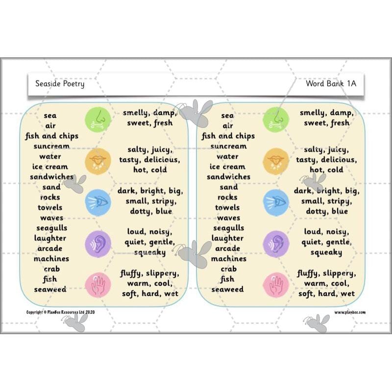 PlanBee Seaside Poetry KS1 | Year 1/2 English Lessons | PlanBee