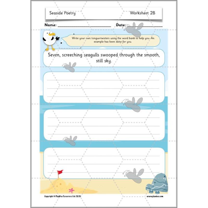 PlanBee Seaside Poetry KS1 | Year 1/2 English Lessons | PlanBee