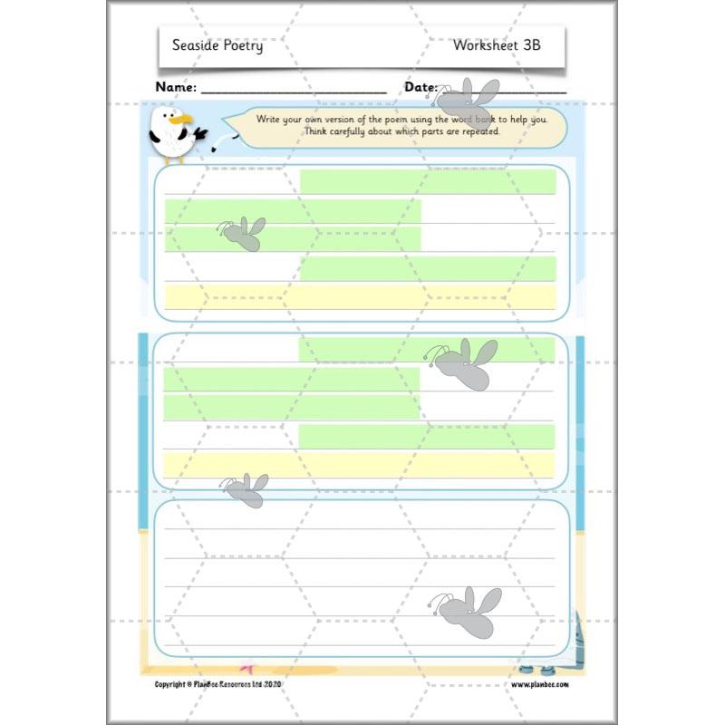PlanBee Seaside Poetry KS1 | Year 1/2 English Lessons | PlanBee