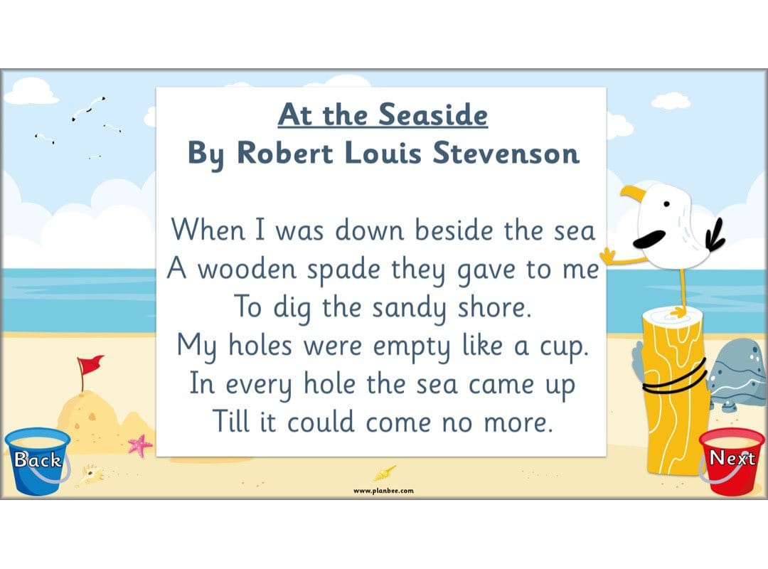 PlanBee Seaside Poetry KS1 | Year 1/2 English Lessons | PlanBee