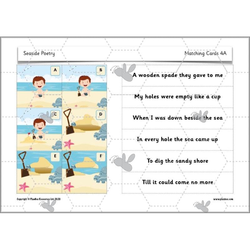 PlanBee Seaside Poetry KS1 | Year 1/2 English Lessons | PlanBee