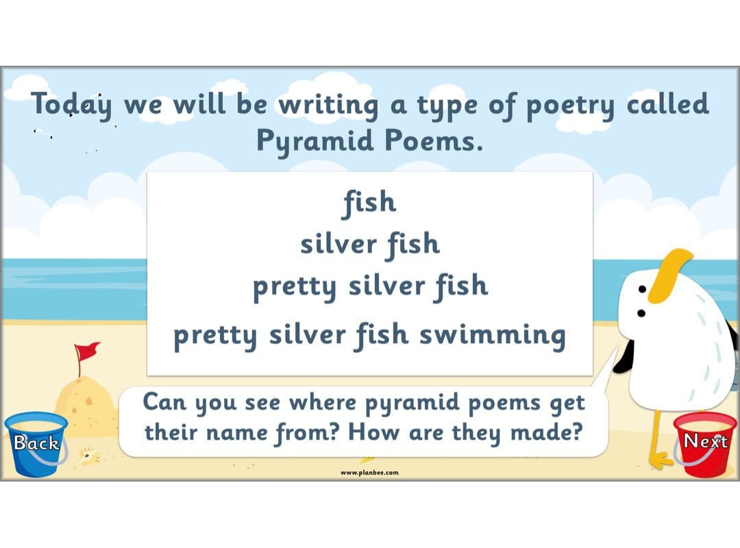 PlanBee Seaside Poetry KS1 | Year 1/2 English Lessons | PlanBee